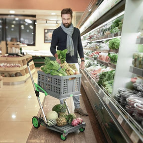 Carrinho Dobrável Multifuncional - Leve Tudo com Mais Facilidade 🛒